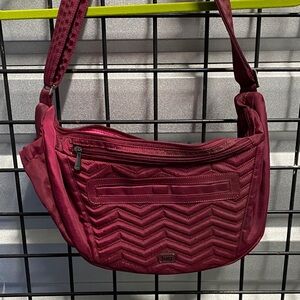 Lug Maroon Chevron Shoulder Bag (unused)